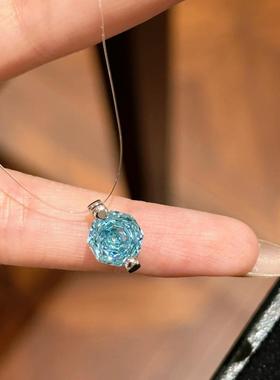 进口隐形鱼线人鱼之泪项链轻奢