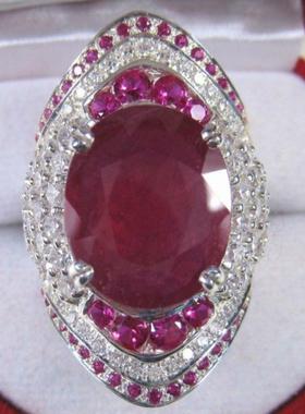 臻荣wish热卖镶嵌合成红宝石镀