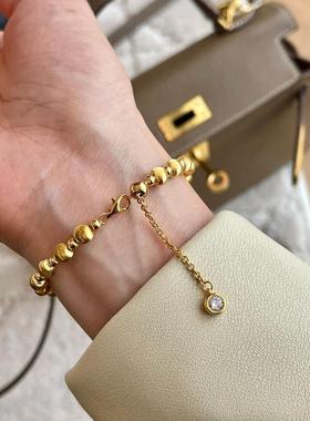 法式复古美拉德风镭射猫眼手链