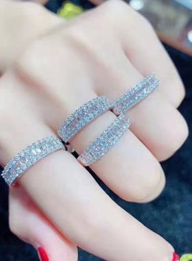 ins时尚网红款气质镀18K金满钻