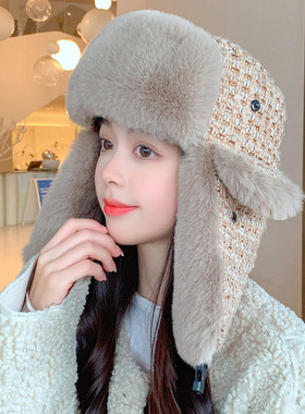 韩版防风旅游保暖帽女冬季雷锋帽