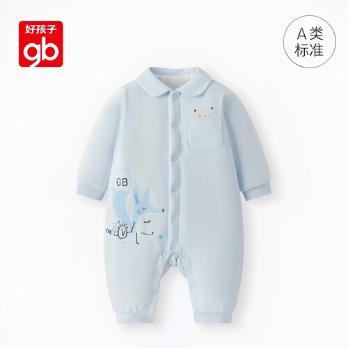 Goodbaby好孩子婴儿连体衣保暖宝宝衣服夹棉加厚爬服纯棉哈衣冬季 - 图2