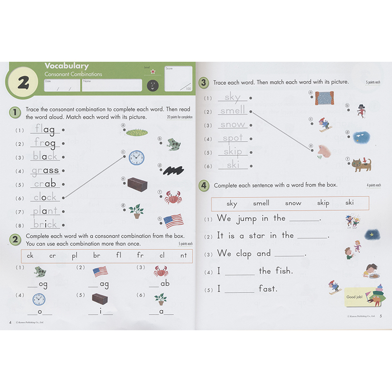 Kumon Writing Workbooks Grade 1-6 公文式教育 儿童英语写作6册  6-12岁 小学练习册教辅 英文原版进口图书 - 图2