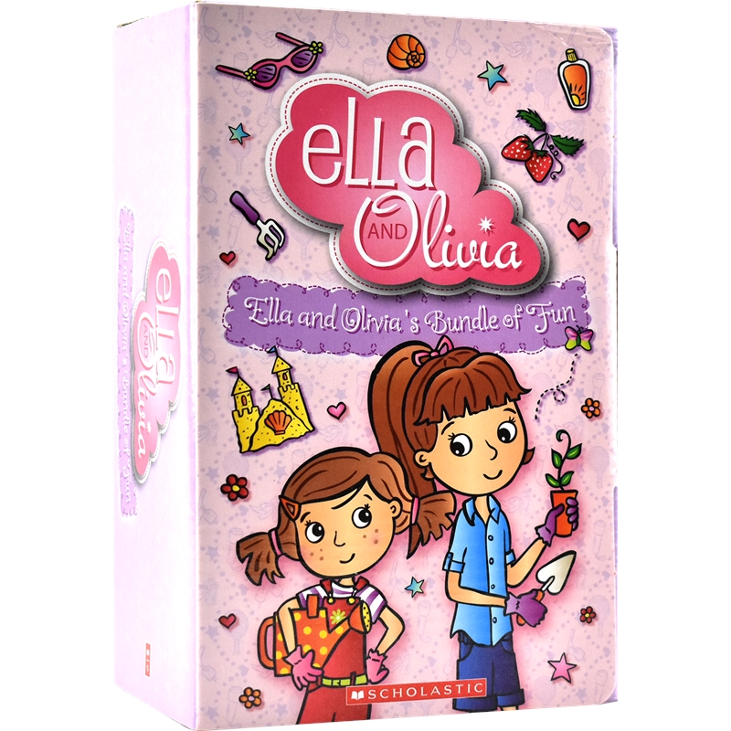 Ella And Olivia's Bundle of Fun 艾拉和奥利维亚14册 女孩成长故事 初级章节桥梁书 儿童英语课外读物 英文原版进口图书 - 图0