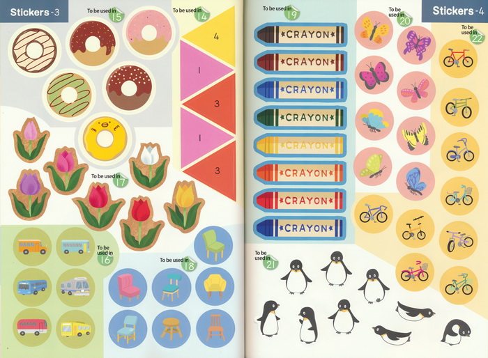 Kumon Counting With Stickers Collection 公文式教育 数字贴纸英语活动书2册 1-100 全彩插图 英文原版进口儿童图书