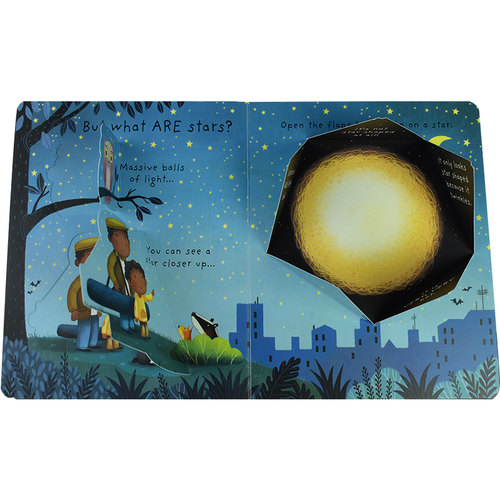 Usborne Very First Lift-the-Flap Questions Answers最初的问答套装2册 儿童启蒙英文绘本机关书星星太空科普 英文原版进口图书 - 图1