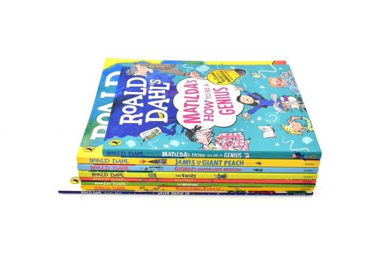 Roald Dahl Colour Edition The Twits James And The Giant Peach Esio Trot Matilda罗尔德·达尔故事儿童英语读物英文原版-图3