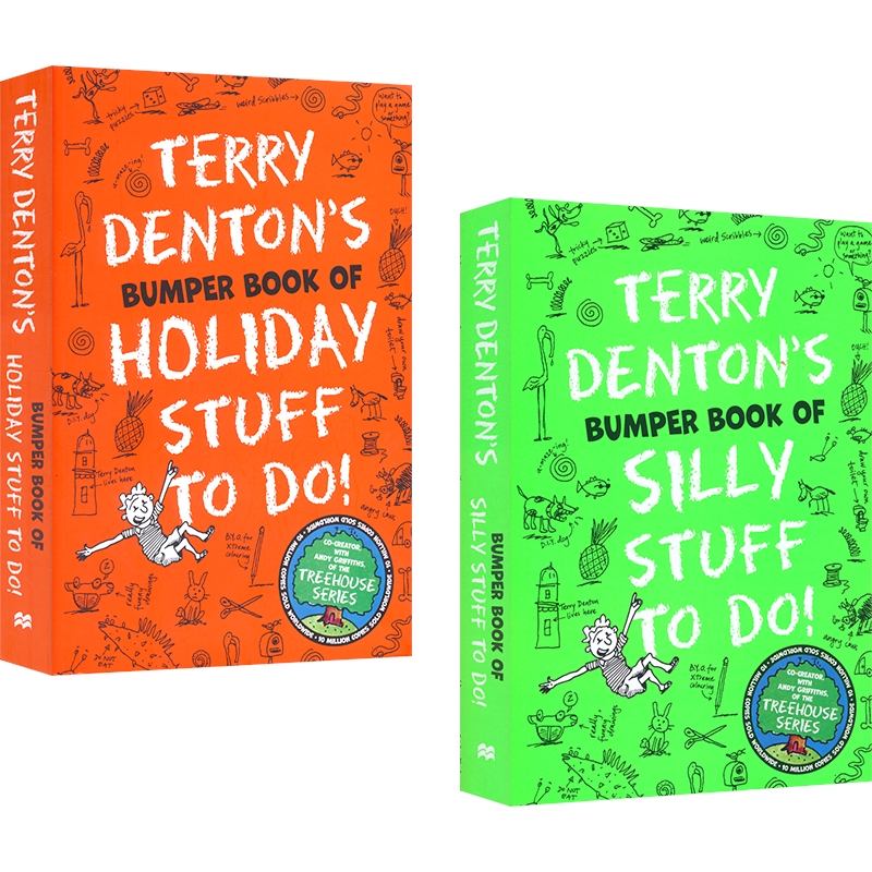 Terry Denton's Bumper Book Silly Stuff To Do Holiday Stuff To Do! 疯狂树屋活动书 创意活动 脑力挑战 英文原版进口图书 - 图0