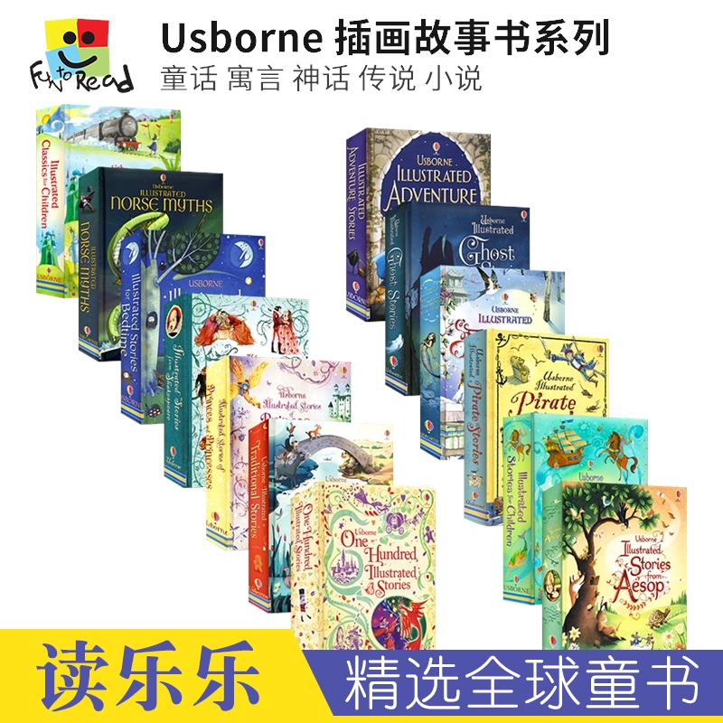 Usborne Illustrated Stories for Children尤斯伯恩儿童插图故事书读物安徒生童话伊索寓言神话传说莎士比亚英文原版进口图书-图3