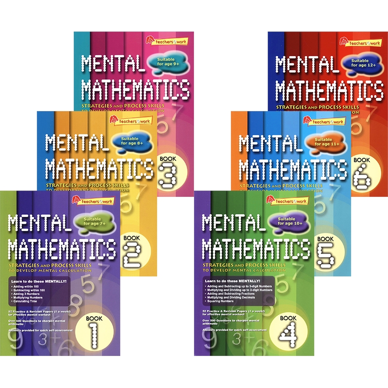 SAP Mental Mathematics Book 1-6 超级心算法1-6年级 小学数学计算 Get速算能力 培养数学思维 小学英语教辅 英文原版进口图书 - 图0