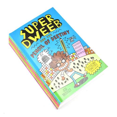 Super Dweeb 超级呆子7册 漫画书 爆笑英文桥梁书 7-9岁 英文课外读物 校园生活 英文原版进口图书 - 图3