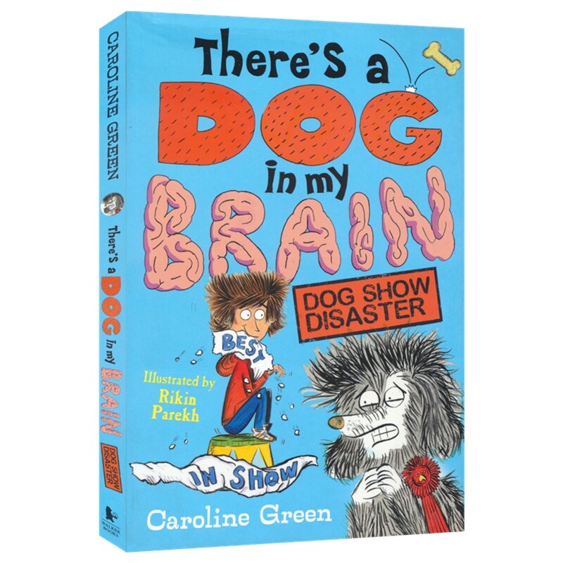 There's A Dog In My Brain 我的脑袋里有只狗1-2册 英文原版爆笑桥梁书 7-9岁小学生课外读物 奇幻故事 狗狗秀大麻烦
