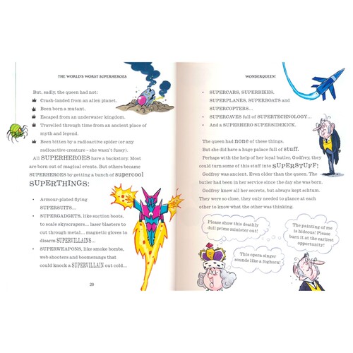 David Walliams The World's Worst Superheroes 大卫威廉姆斯 世界上最糟糕的超级英雄 桥梁书 章节小说 英文原版进口儿童图书 - 图3