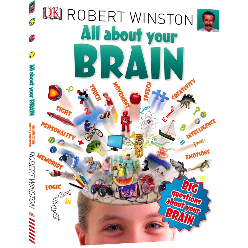 DK  Robert Winston All About Your Brain 关于你的大脑 人类大脑百科科普读物 青少年英语课外读物 英文原版进口儿童图书 - 图0