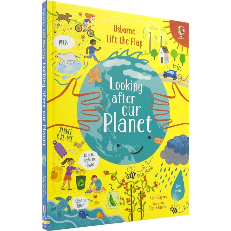 Usborne Lift the Flap Looking After Our Planet 尤斯伯恩 善待我们的星球 翻翻纸板书 儿童英语百科科普读物 英文原版进口图书