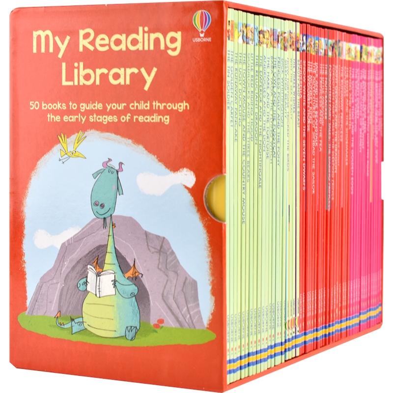 【自营】Usborne My Reading Library尤斯伯恩第二个图书馆50册英文分级读物桥梁故事书英文原版进口儿童图书-图0