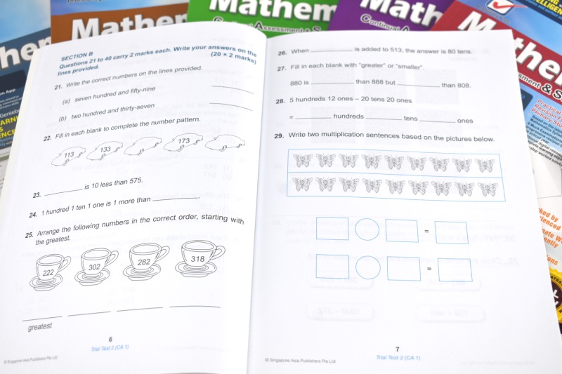 SAP Proficiency Tests Mathematics CA&SA 1-6 数学能力阶段测试 1-6年 新加坡数学 小学数学教辅 巩固测试 英文原版进口图书 - 图3