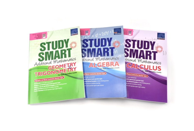 SAP Study Smart Additional Mathematics Geomerty Trigonometry/Calculus/Algebra 聪慧学数学代数几何 初二初三 英文原版进口书 - 图2