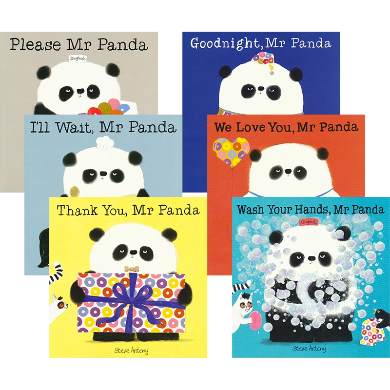 Mr Panda 熊猫先生礼仪课堂6册套装 Please Mr Panda Goodnight 儿童英语故事绘本 品行习惯养成 亲子读物 英文原版进口图书 - 图0