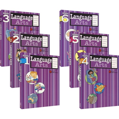 Harcourt Family Learning - Language Arts Grade 1-6哈考特家庭辅导英语语言艺术1-6年级 综合语法写作英文原版进口图书 - 图0