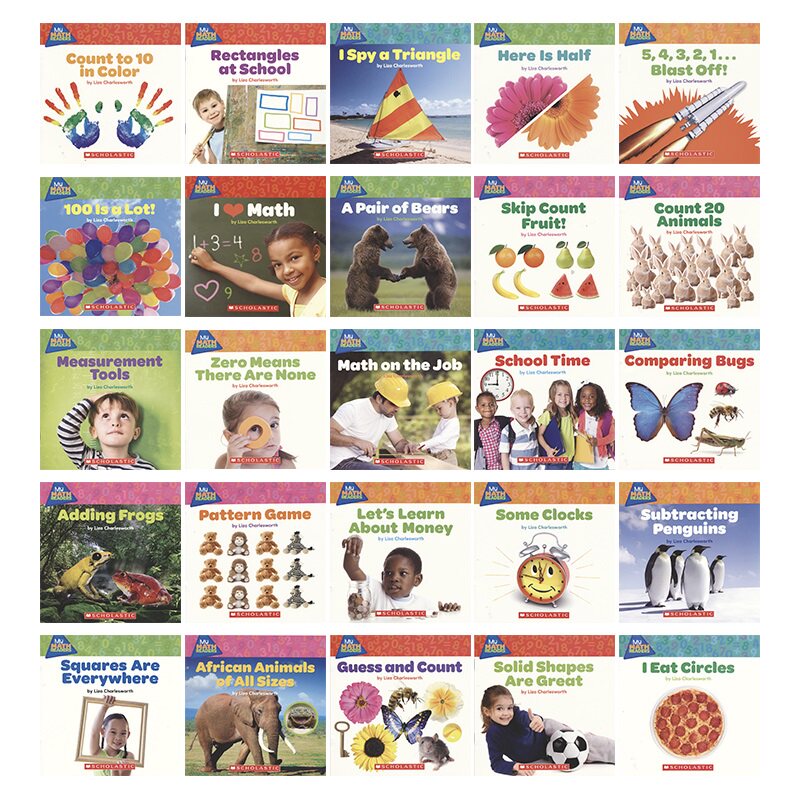 My Maths Readers Prek -Grade 1 数学小读者盒装 学前 小班 中班 大班 一年级 数学概念启蒙 25本全彩故事绘本 英文原版进口图书