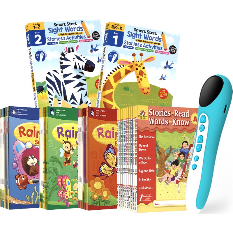 SAP Rainbow Math English EvanMoor Stories To Read Smart Start Sight