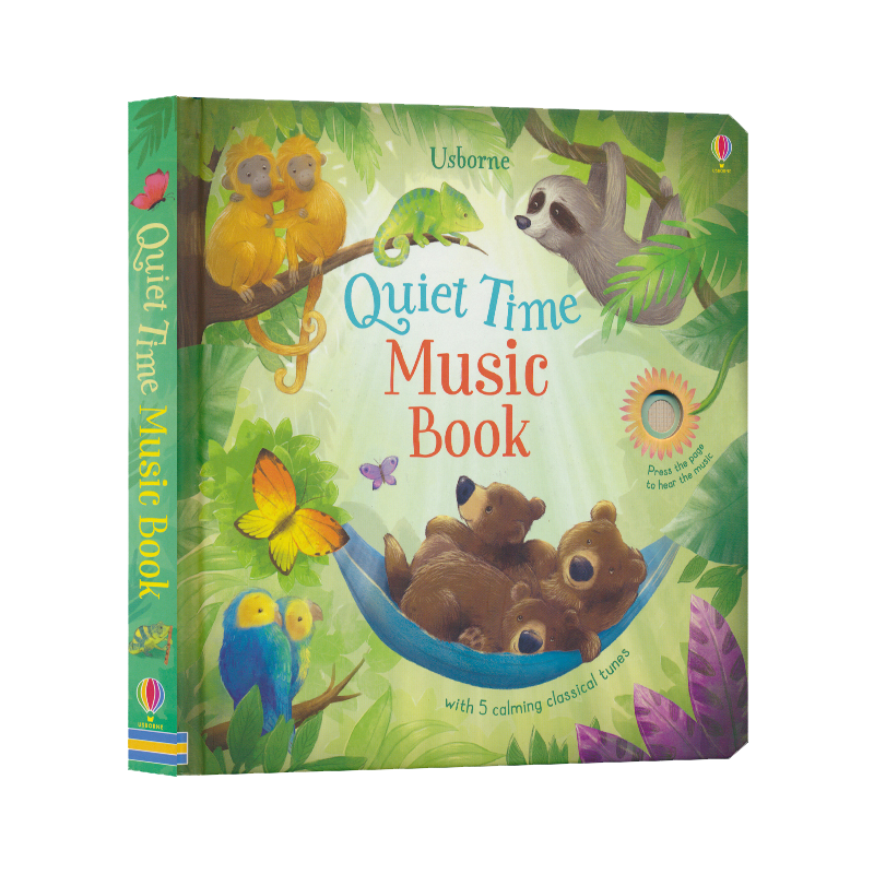 Usborne Quiet Time Music Book 幼儿哄睡英语故事绘本 音乐伴奏发声书 英文原版进口儿童图书 - 图0