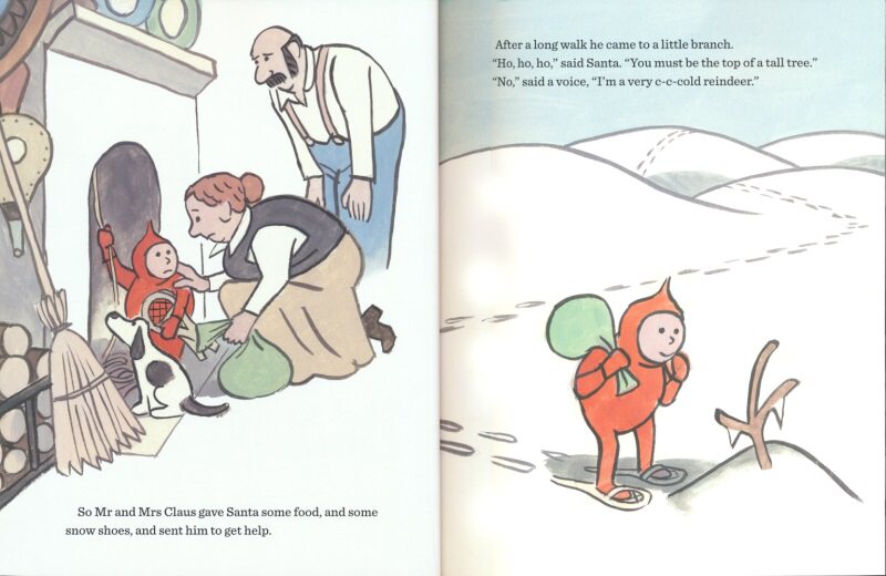 Little Santa 当圣诞老人年纪还小的时候 美国图画书大师乔恩·艾吉绘本 圣诞故事 英语早教启蒙 亲子读物 英文原版进口儿童图书