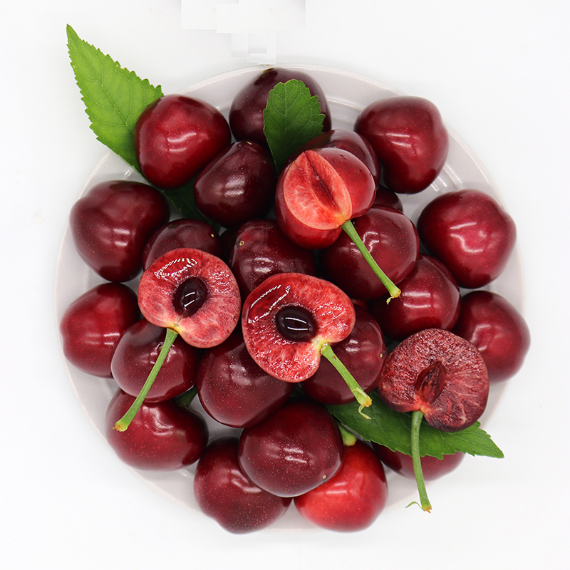 老广的味道旗舰店老广的味道 大连樱桃特大果净重2斤装30-32mm脆甜多汁顺丰包邮0
