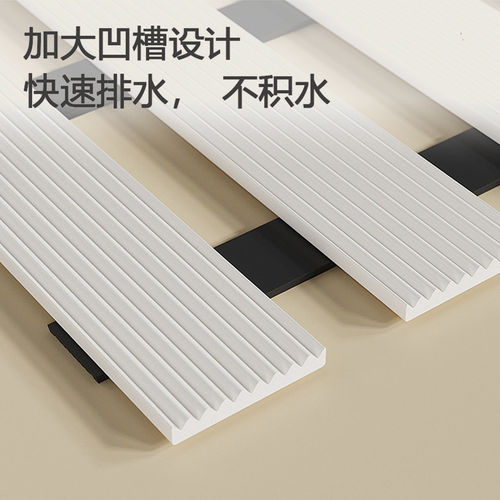 2026新款浴室防滑垫厕所镂空小方条隔水垫洗澡淋浴房脚垫防摔地垫 - 图0
