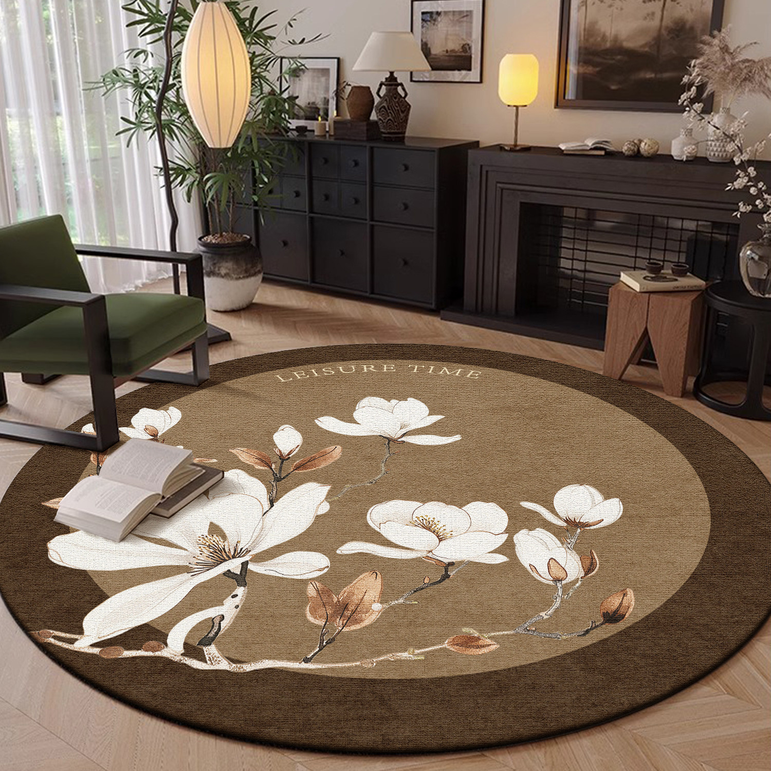 转椅地垫复古民族风高级感沙发茶几垫轻奢圆形衣帽间耐脏客厅地毯,淘宝优惠券,粉丝福利购,淘宝优惠卷