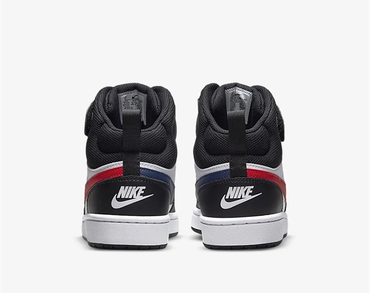 nike court mid 2黑红蓝鸳鸯板鞋 银泰百货潮流板鞋