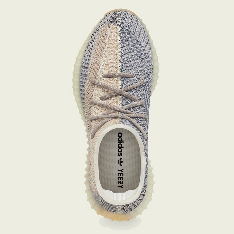 Adidas阿迪达斯椰子Yeezy Boost 350 V2灰珍珠跑步鞋潮GY7658 - 图1