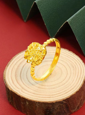 花丝方糖戒指满钻拉丝小方糖指环