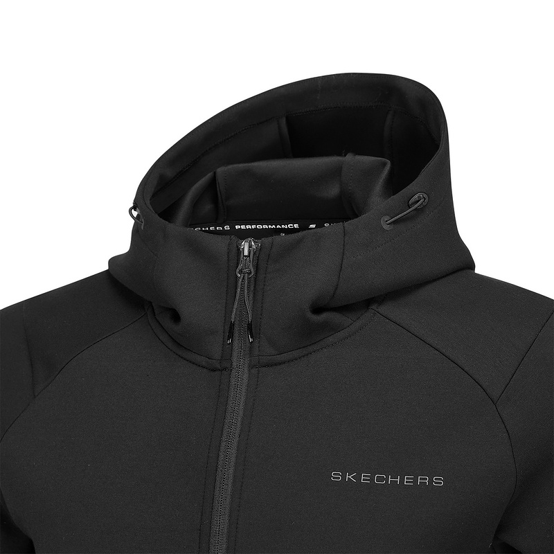 SKECHERS斯凯奇2025春季男款运动休闲连帽梭织外套 P125M024-0018 - 图1