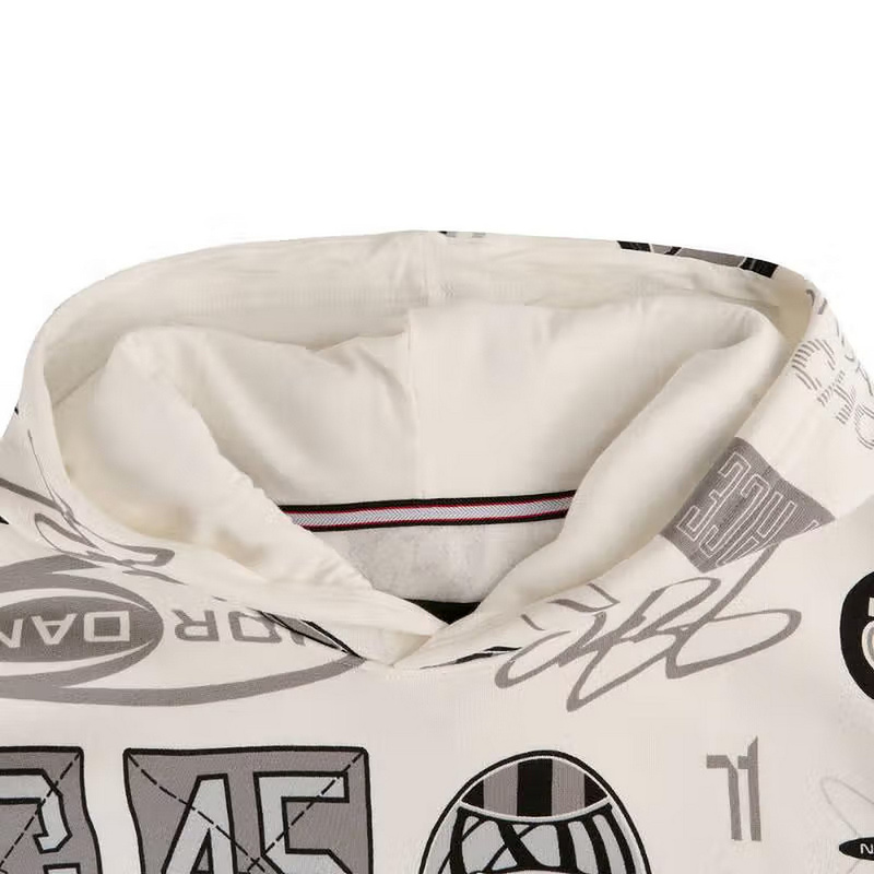 NIKE耐克Jordan男款套头衫2025春季连帽针织印花套头衫HM7255-133 - 图1