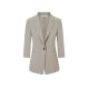 Langzi 2024 ແບບ summer ໃຫມ່ sleeve three-quarter slim waist one-button professional wool suit jacket for women