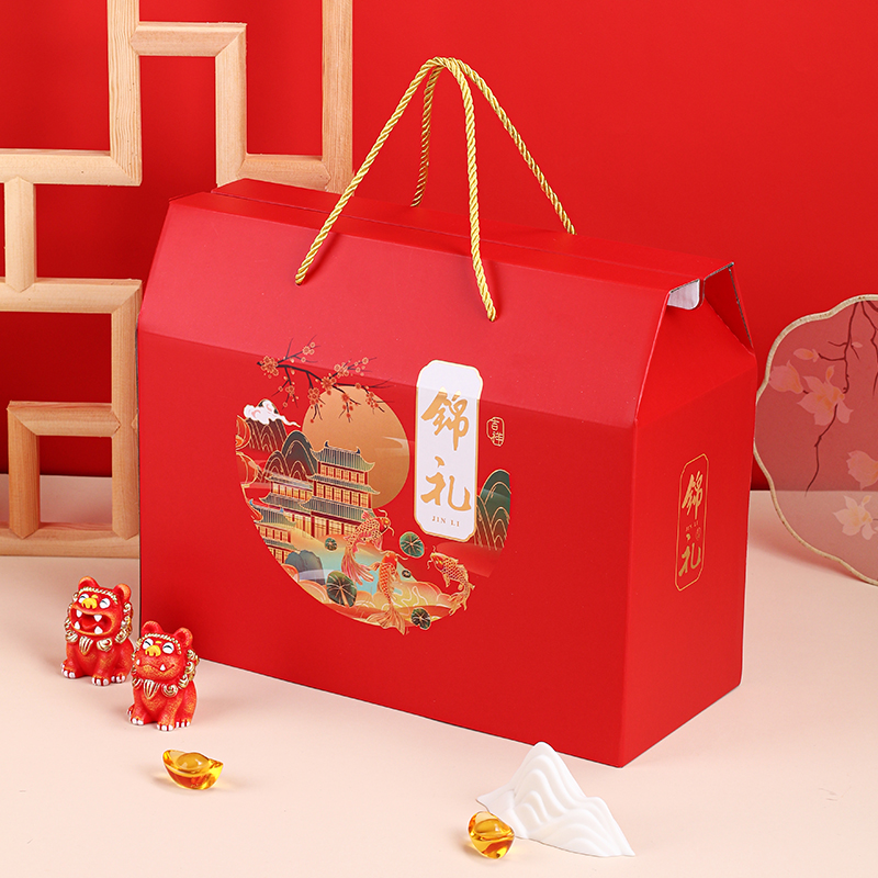 端午包装盒礼盒通用农产品特产零食坚果干货粽子手提空盒礼品盒子