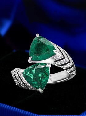 三角交叉开口戒精致高级感指环