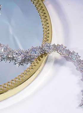 chin莫桑钻太阳花手链