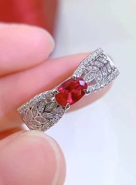 镂空麦穗满钻轻奢指环