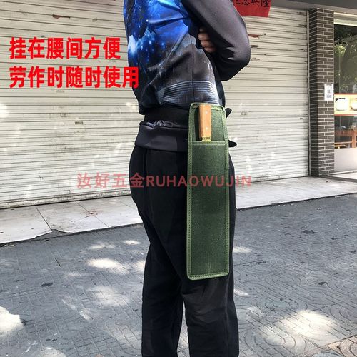 包邮加厚帆布刀套直刀鞘镰刀套挂腰保护套手工DIY定制刀套子刀架 - 图0