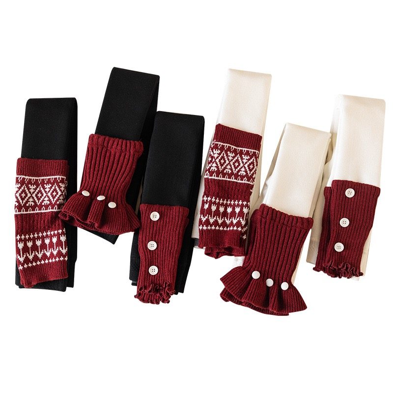 女童外穿裤子袜套秋冬款儿童针织堆堆袜中大童女孩加厚保暖打底裤,淘宝优惠券,粉丝福利购,淘宝优惠卷