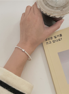 925银拼接手环小熊ins