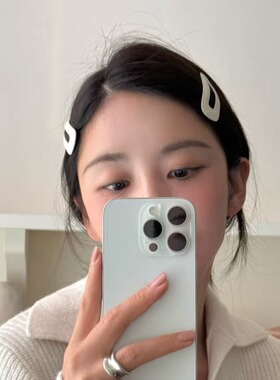 PU皮质三角形长方形边夹BB夹