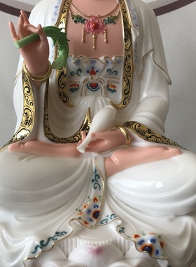 仿瓷婆娑四圣观音菩萨佛像家用