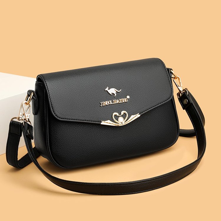 Genuine leather women's shoulder bag small square bag fashionable small