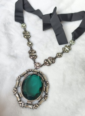 青岛外贸饰品服装配饰毛衣链潮流时尚简约个性夸张大款项链