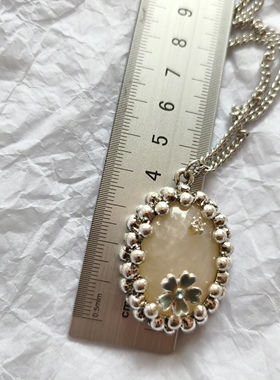 外贸饰品欧美风潮流时尚复古毛衣链内部镶嵌背面线雕纹路长款项链