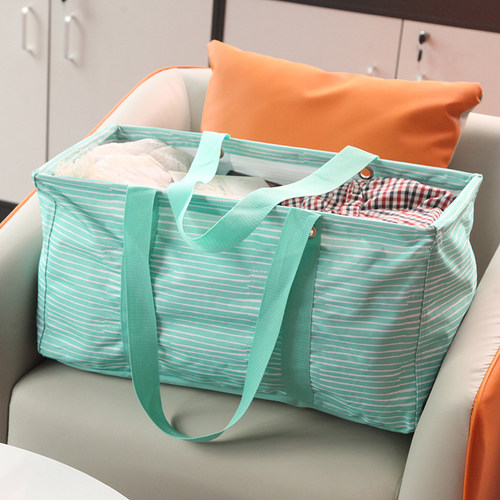 出美国超大收纳框防水牛津布车载收纳筐可手提卧室脏衣篮露营收纳 - 图2